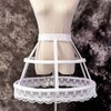 SSDH Victorian Petticoat 2 Hoops Crinoline Lolita Fishbone Hollow Bird