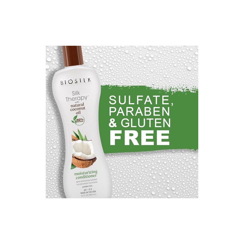 Biosilk Silk therapy with organic coconut oil moisturizing conditioner -