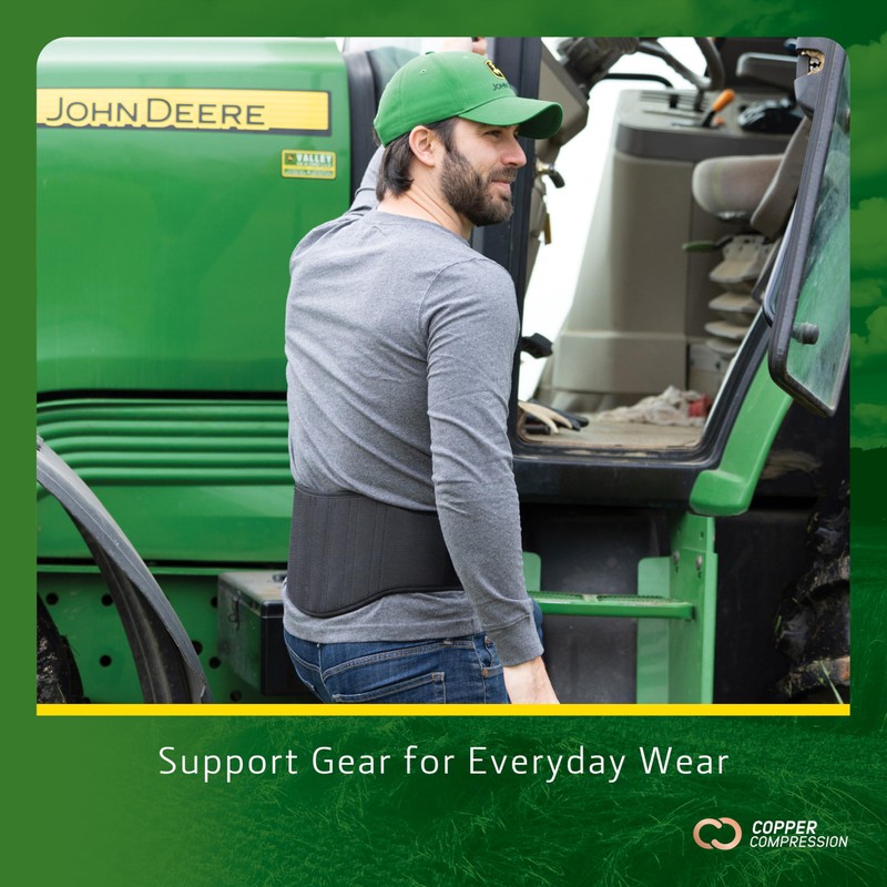 John Deere Back Brace by Copper Compression – Lower Back