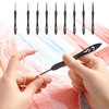 Aiyraa 9-Piece Crochet Hook Set, Ergonomic Crochet Hooks with Lightweight