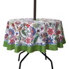 SUQ I OME Outdoor Patio Tablecloth with Umbrella Hole,Garden Tablecloth