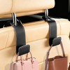 2PCS Car Seat Headrest Hook, Multifunctional Leather Seat Back Purse