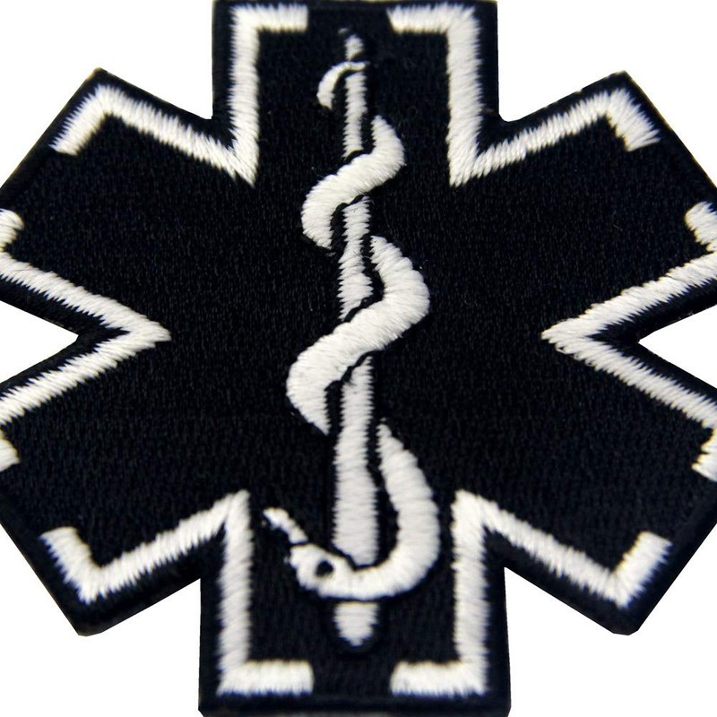 Tactical Medic Paramedic Star of Life EMS Embroidered Glow In