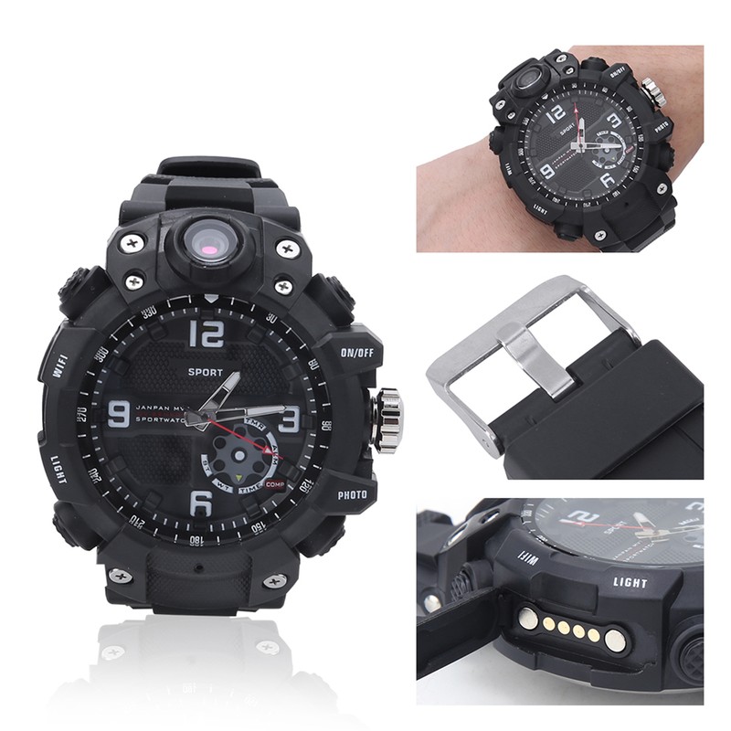 Outdoor Wifi Waterproof Smartwatch Action Camera 12 Million High Definition