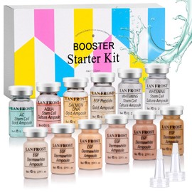 BB Shine Glow Starter Kit Serum Foundation Skincare Mix Kit Hydration Serum Intensive Treatment, Hyaluronic Acid Ampoule and Essence Foundation to Brighten Skin Tone Anti-Aging, 0.27oz 12 Vial