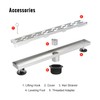 SaniteModar Linear Shower Drain, Shower Drain 24 inch High Water