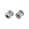 X AUTOHAUX 10pcs Silver Tone 8.5mm Chainring Nuts Road Bicycle