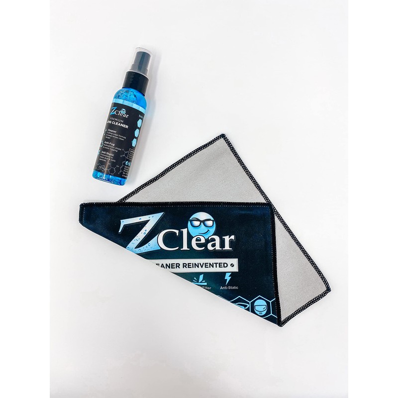 Z Clear 2 oz EyeGlasses Cleaner + Micro Fiber Cleaning
