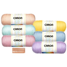 Caron Simply Soft Yarn Assortment (Pale Palette)