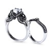 Jeulia 3.68 Carat Twist Skull Rings for Women Sterling Silver
