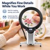 Hands-Free LED Magnifying Glass for Reading & Crafts – 10cm