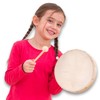 Betzold - Tambourine Beater Wooden Frame Drum Natural Fur -