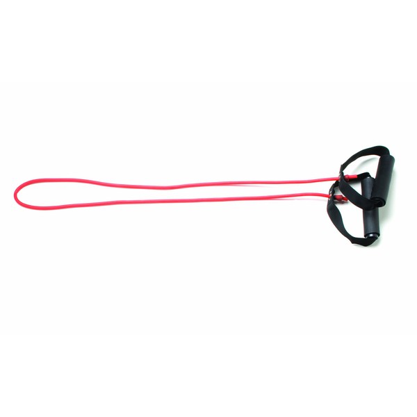 CanDo 10-5542 Tubing with Handles Exerciser, 18", Red-Light