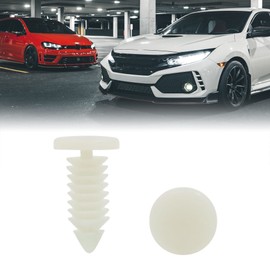 sourcingmap 100 Pcs Plastic Door Fender Push Rivets Fastener 8mm Hole for Auto