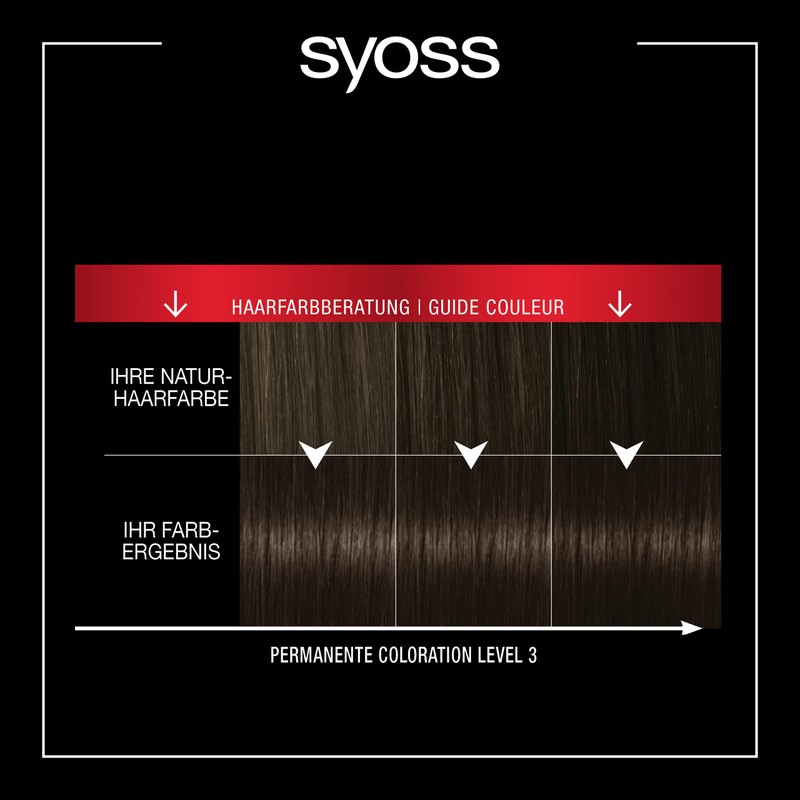 Syoss Professional Performance Permanent Colouration, High-Quality Hair Colour, 3_1 Dark