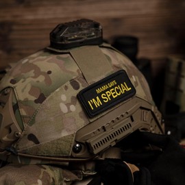 OneTigris Patches Velcro, Embroidery Velcro Patch, Tactical Patch with Velcro - Mama Says I'm Special - (8.9 cm x 4 cm / 3.5 x 1.6 inches) for Military, Backpack & Clothing