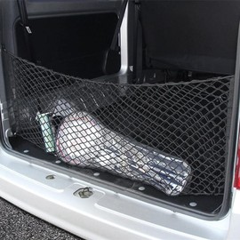 Truck Luggage Net, Luggage Net for Trucks, 43 x 30 Inch Stretchy Nylon Net, Easy to Install Storage Nets, Multifunctional Cargo Storage Accessories for Motor Vehicles