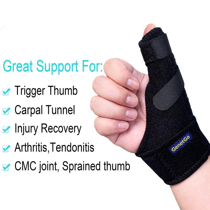 Trigger Thumb Splint - Thumb Spica Support Brace Stabilizer for
