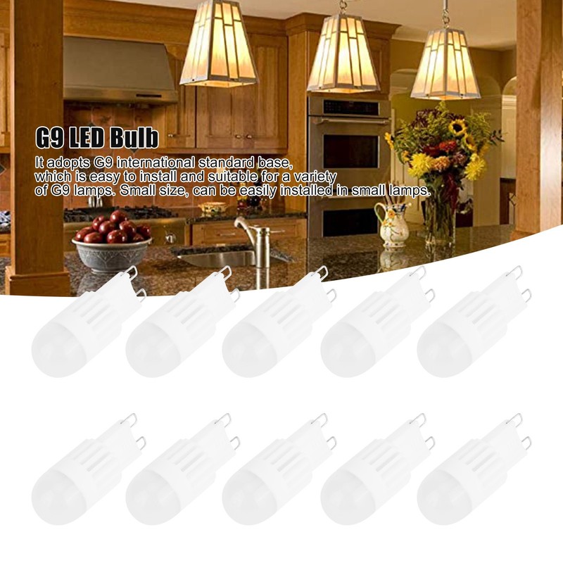 10PCS 3W G9 BiPin Base Bulb 5LED Light Bulbs for