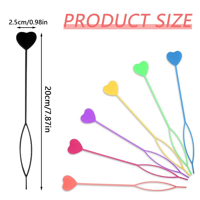 7 Pcs Hair Braid Tool Plastic Quick Beader Tool Hair