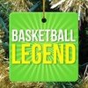 1 Pack - Basketball Legend Fanatic's Classic Ceramic Christmas Ornament