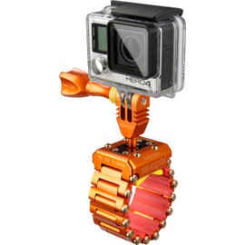 iSHOXS Hell Rider Universal Action Camera Mount Compatible with GoPro Hero 13 12 11 10 9 DJI Insta360 Akaso Action Cam Accessories for All Profiles 15-42 mm 360° Degree