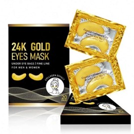 Montegoni® 24K Gold Under Eye Patches (20 Pairs) Collagen Eye Masks for Dark Circles, Puffy Eyes & Wrinkles – Hydrating Gel Eye Patches for Men & Women