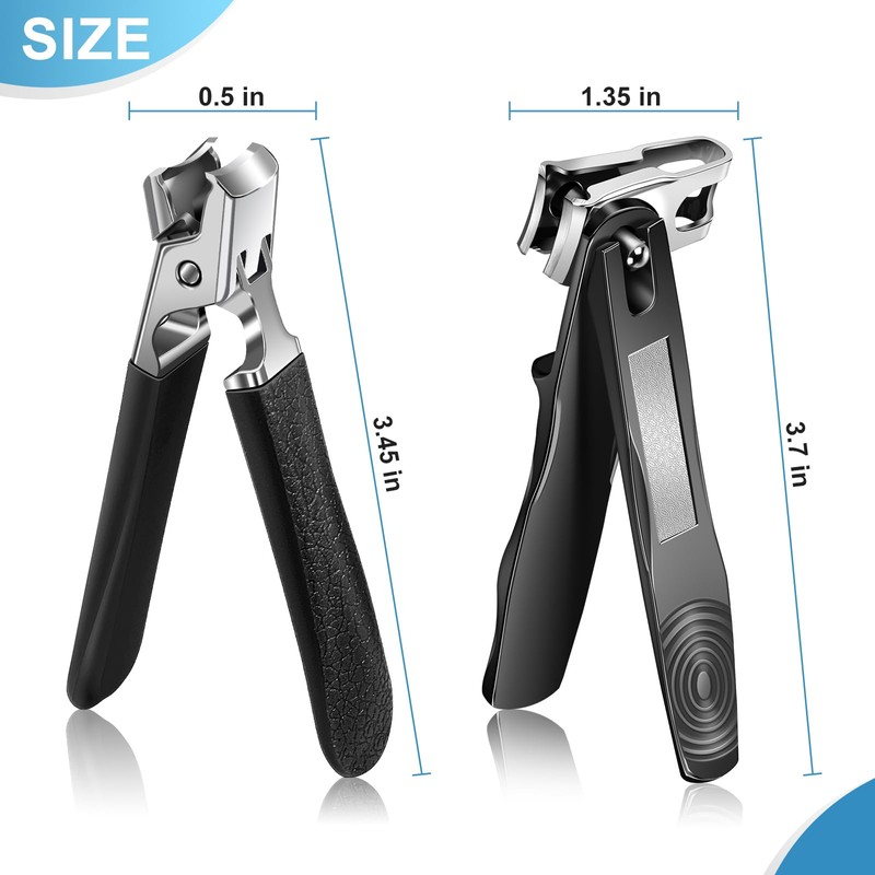 Toenail Clippers for Thick Toenails, Wide Jaw Opening Nail Clippers