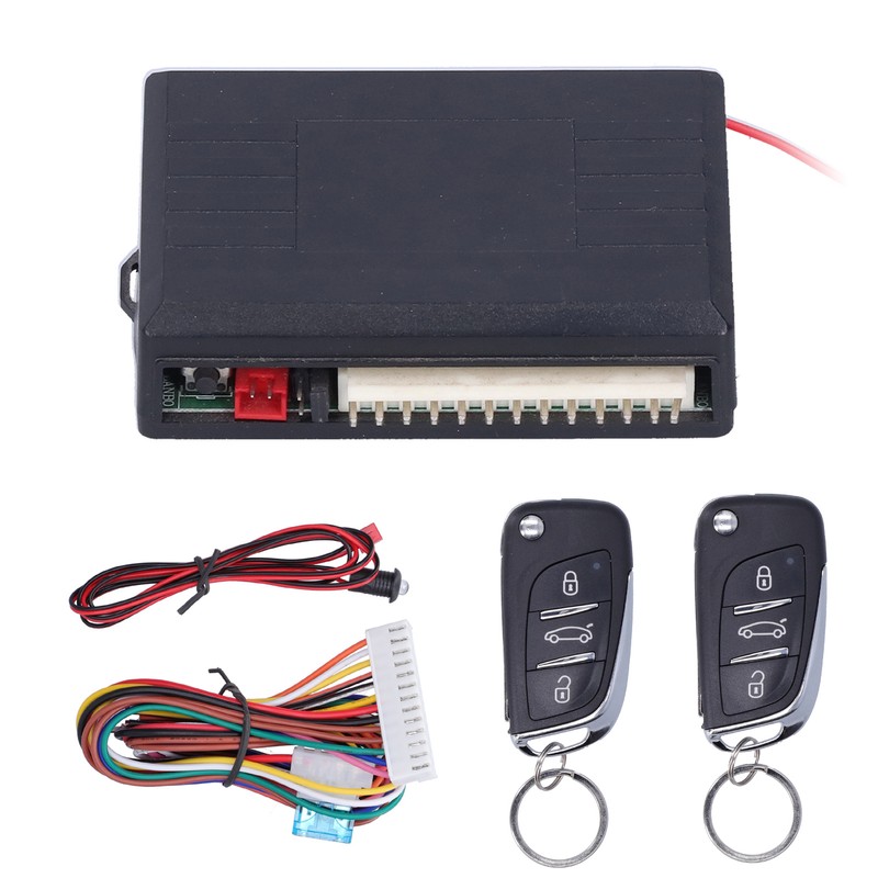 Universal Remote Control Security Door Lock Kit Auto Keyless Entry