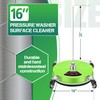 LidoDola 16'' Pressure Washer Surface Cleaner with 4 Wheels -