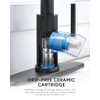 Black Kitchen Faucet with Pull Out Sprayer Stainless Steel Single