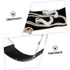 Operitacx Foldable Foot Hammock for Desk Black Foot Sling Office