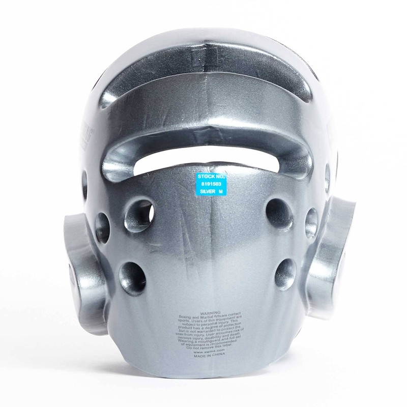 ProForce Lightning Karate/Martial Arts Sparring Headgear (Silver, Youth (Head Circ: