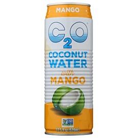 C2O Pure Coconut Water with Mango, 17.5 OZ (Pack of 12)