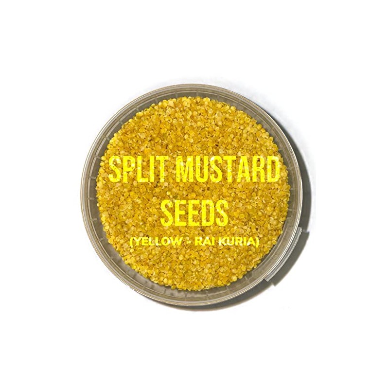 Split Yellow Mustard Seeds (Rai Kuria) - 200g