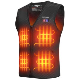 KEMIMOTO Heated Vest for Men, Warming Vest, Heated Hunting Vest, Battery NOT Included, Electric Heated Vest