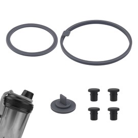 7 Pcs Gasket Replacement for VOLTRX Electric Protein Blender Shaker Bottle 24 oz, with 4 Pcs Anti-Slip Stopper, Silicone Seal Ring Leak-Proof Gasket Part Accessories for Spout Lid Top Cover Cap