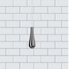 Taps2Traps Chrome Designer Teardrop Bathroom Light Pull With 1m White