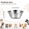 50 Pcs 5.5 Inch Stainless Steel Dog Bowls Replacement Basic