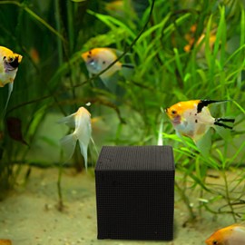 Totority Water Purifier 3 PCS Water Trough Purifier Cube Honeycomb Structure Charcoal Fish Tank Water Purifier Charcoal Cubes for Pools Water Purification