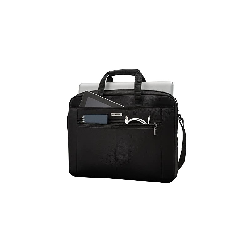 Samsonite® 15.4" Single Gusset Computer Case, Black/Gray