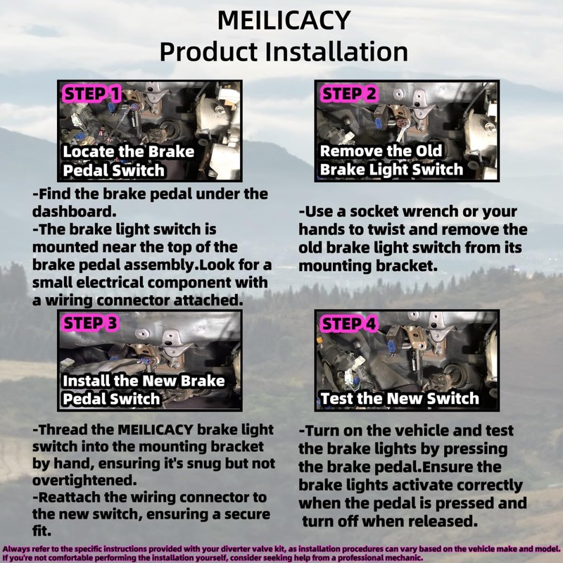 MEILICACY MEILICACY Brake Pedal Switch Stop Light Switch Fit for