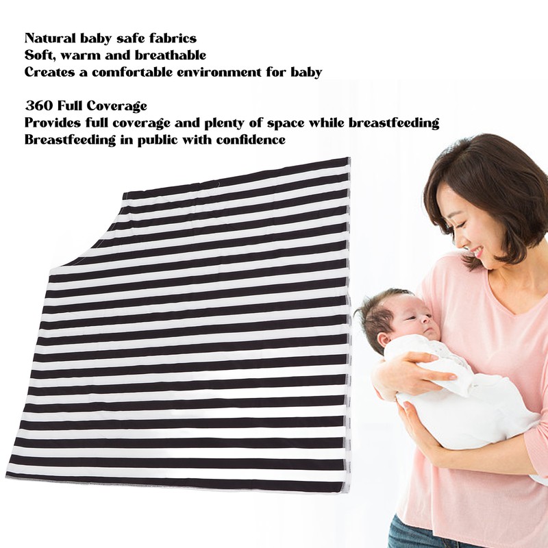 Nursing Cover 360 Full Coverage Soft Breathable Comfortable Breastfeeding Cover