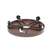 DeVault Enterprises Plastic 16-inch Plant Dolly with Hole - Espresso