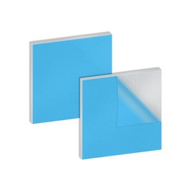 LAVMHAB 2 pieces aluminium sheet, 3 mm thick aluminium plates, 150 mm x 150 mm aluminium plate with protective film, aluminium sheets for DIY crafts