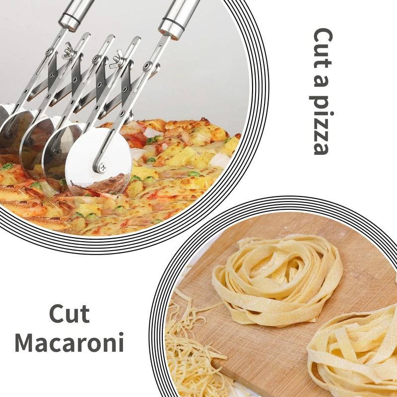 Dough Cutter, Pizza Cutter, Stainless Steel Dough Cutter Wheel, Stainless