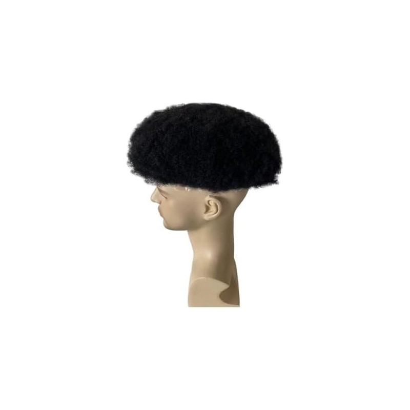 Tupé afro rizado de 20 x 25 cm con base