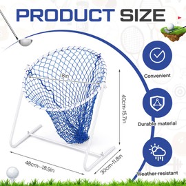 Vincreem 18 Inches Golf Chipping Net Golf Target Practice Net for Golf Practice Football Throwing Net Golf Pitching Net for Golfers Adults Indoor Outdoor Golf Gifts Accessories for Men, Women