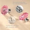 POZEAN Crystal Drawer Knobs 30 Pack, 1-9/16 inch Cabinet Knobs