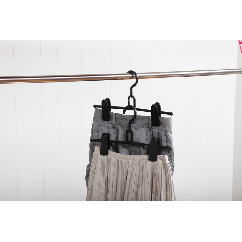 Shinko Hanger RealFit Big Clip Skirt, Black